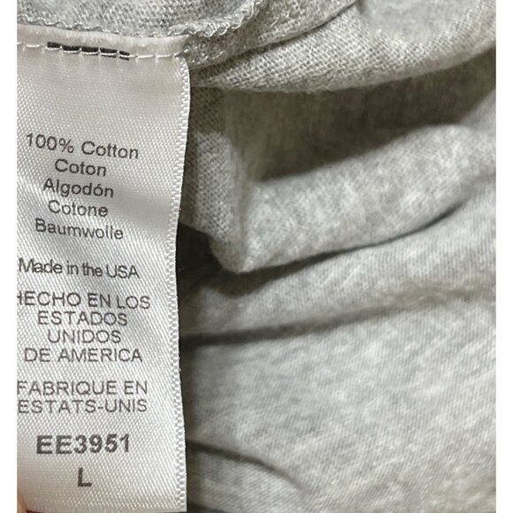 Michael Stars Cyrus Oversized T-Shirt Grey L Large Cotton Shirt Sleeve V-Neck - Picture 5 of 6